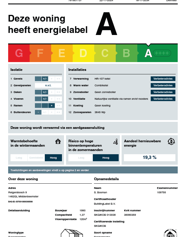 Te koop: Foto Woonhuis aan de Reigersbosch 9 in Middenbeemster