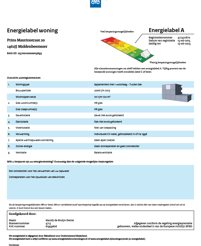 Te koop: Foto Appartement aan de Prins Mauritsstraat 20 in Middenbeemster