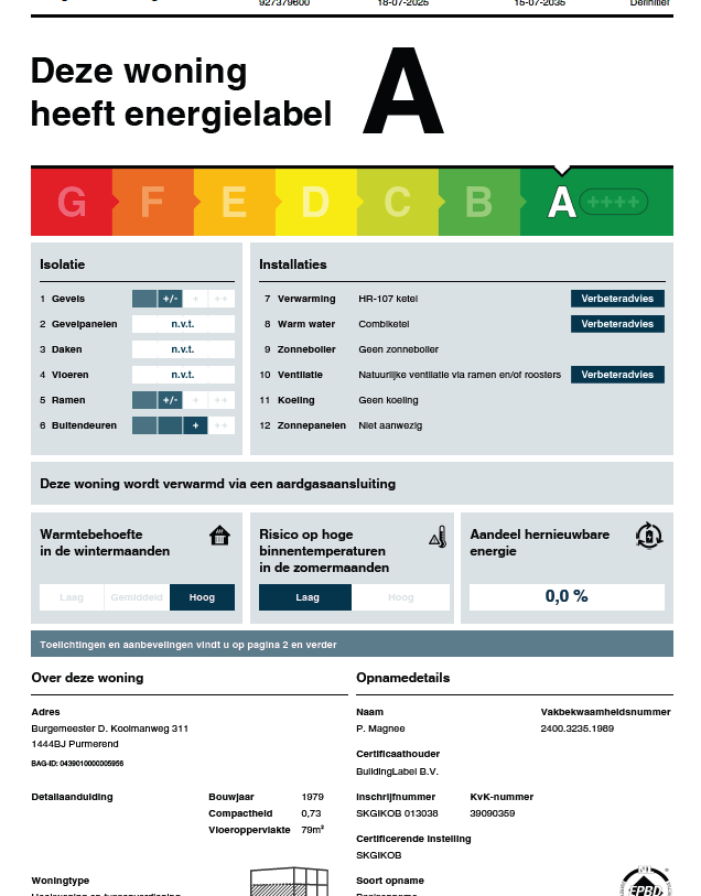 Te koop: Foto Appartement aan de Burgemeester D. Kooimanweg 311 in Purmerend