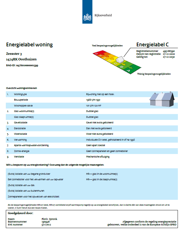 Te koop: Foto Woonhuis aan de Zeeaster 3 in Oosthuizen