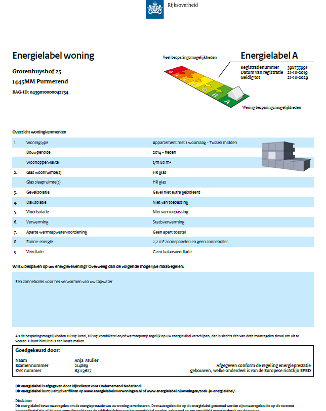 Te huur: Foto Appartement aan de Grotenhuyshof 25 in Purmerend